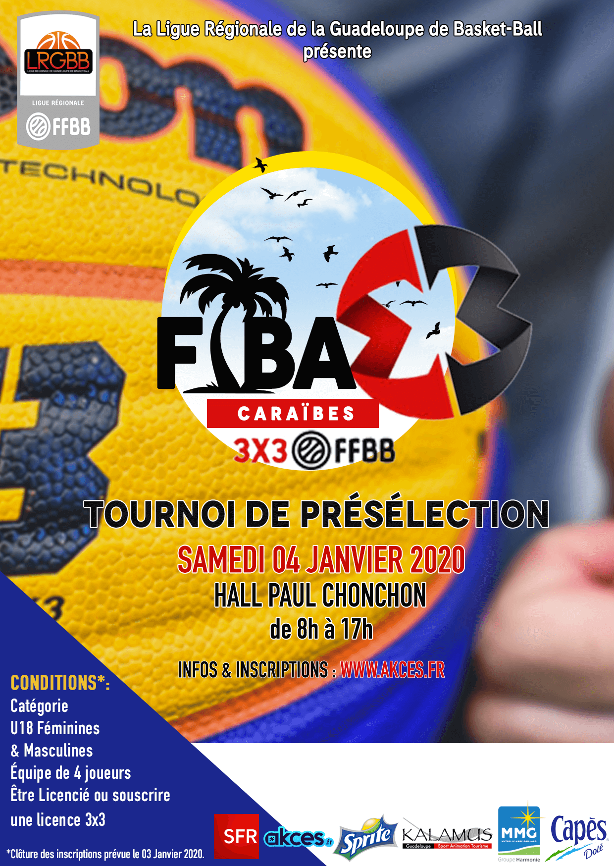 TOURNOI 3X3 FIBA - Préselction